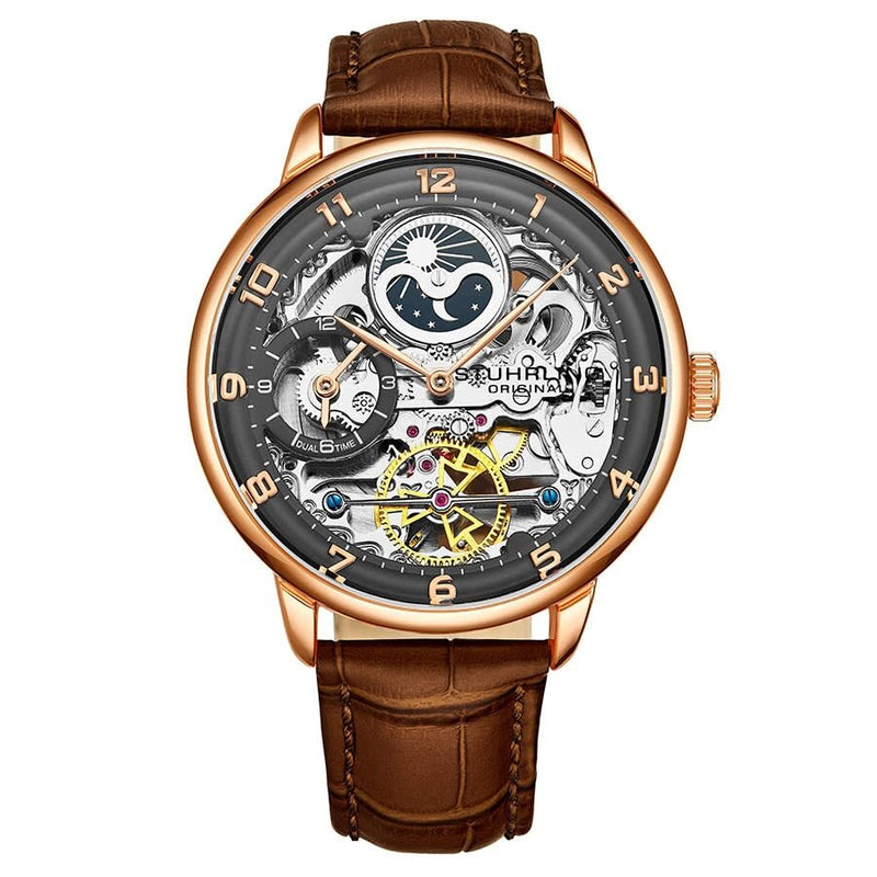 Stuhrling Original Legacy Automatic Gunmetal Dial Men's Watch #M13593 - Watches of America