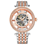 Stuhrling Original Legacy Automatic Rose Skeleton Dial Ladies Watch #M13604 - Watches of America