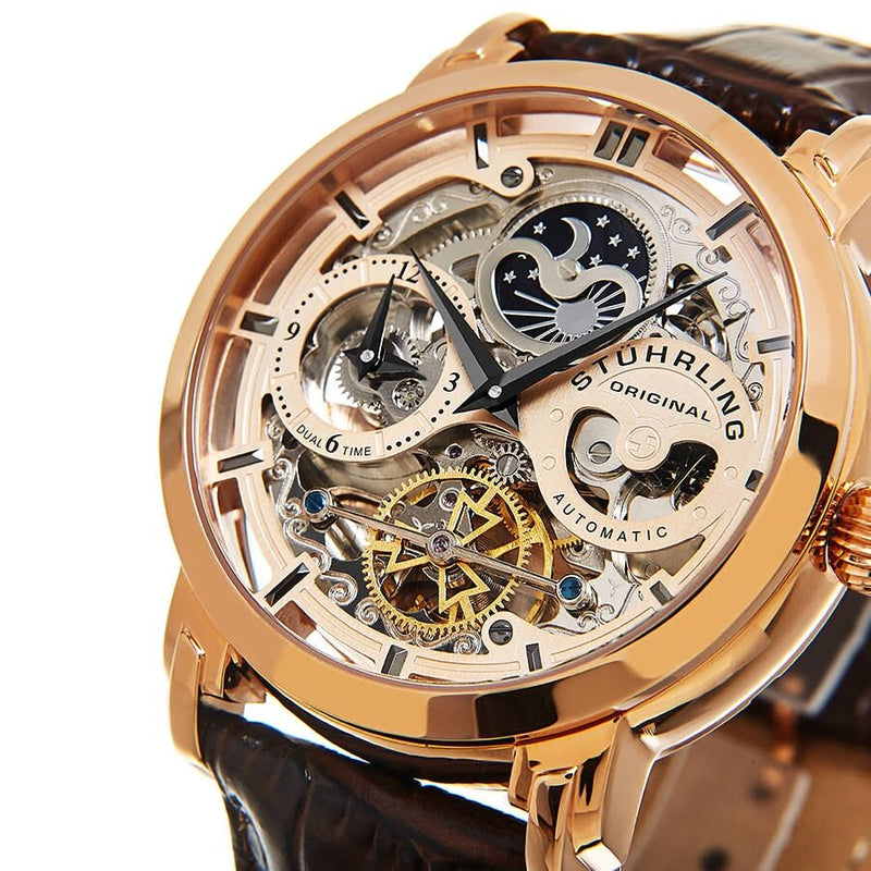 Stuhrling Original Legacy Automatic Rose Dial Men's Watch #M13522 - Watches of America #7