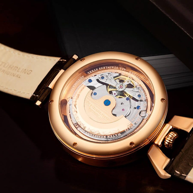 Stuhrling Original Legacy Automatic Rose Gold Dial Men's Watch #M13579 - Watches of America #3