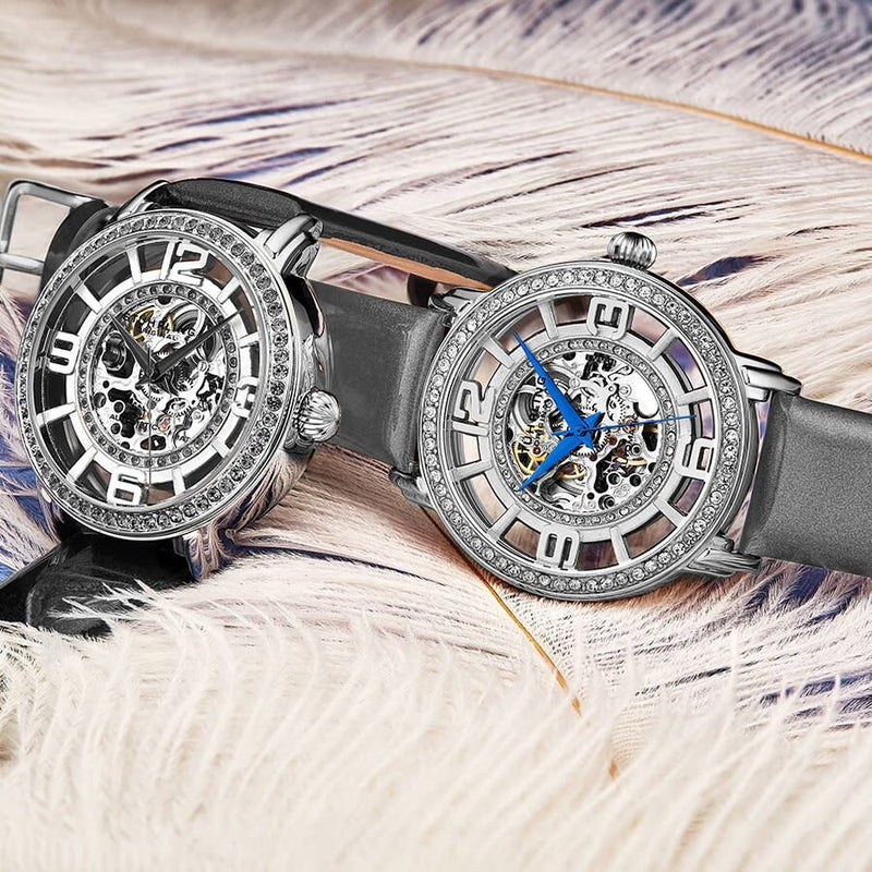 Stuhrling Original Legacy Automatic Silver Dial Ladies Watch #M13610 - Watches of America #4