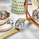 Stuhrling Original Legacy Automatic Silver Seleton Dial Ladies Watch #M13637 - Watches of America #3