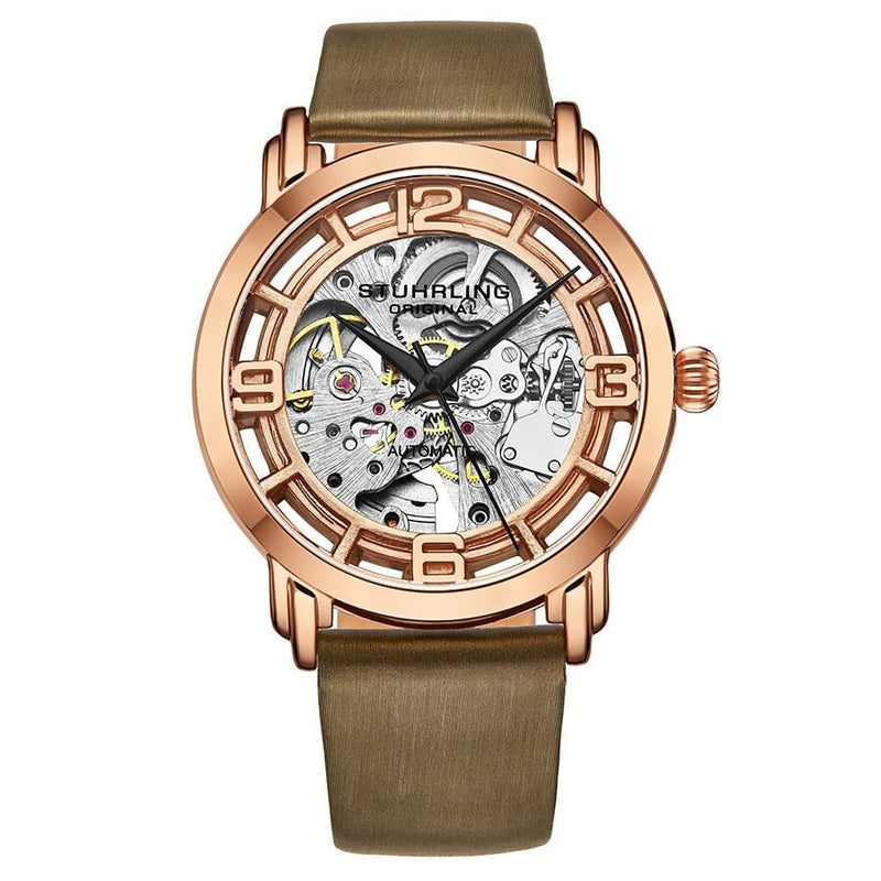Stuhrling Original Legacy Automatic Silver Dial Ladies Watch #M13627 - Watches of America