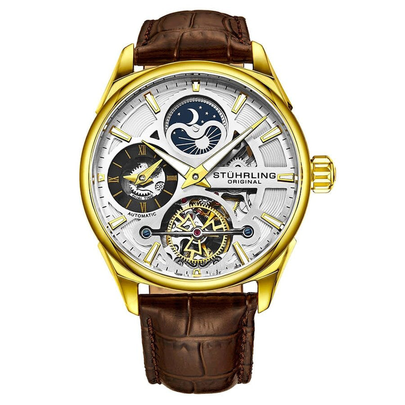 Stuhrling Original Legacy Automatic Silver Dial Men's Watch #M13589 - Watches of America