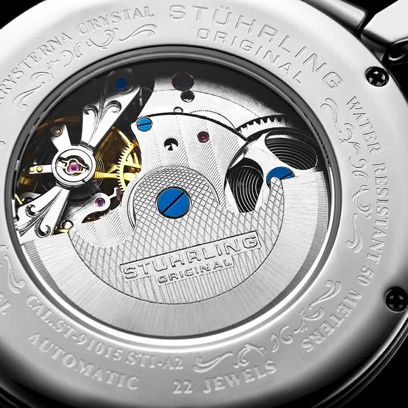Stuhrling Original Legacy Automatic Silver Dial Men's Watch #M13572 - Watches of America #3