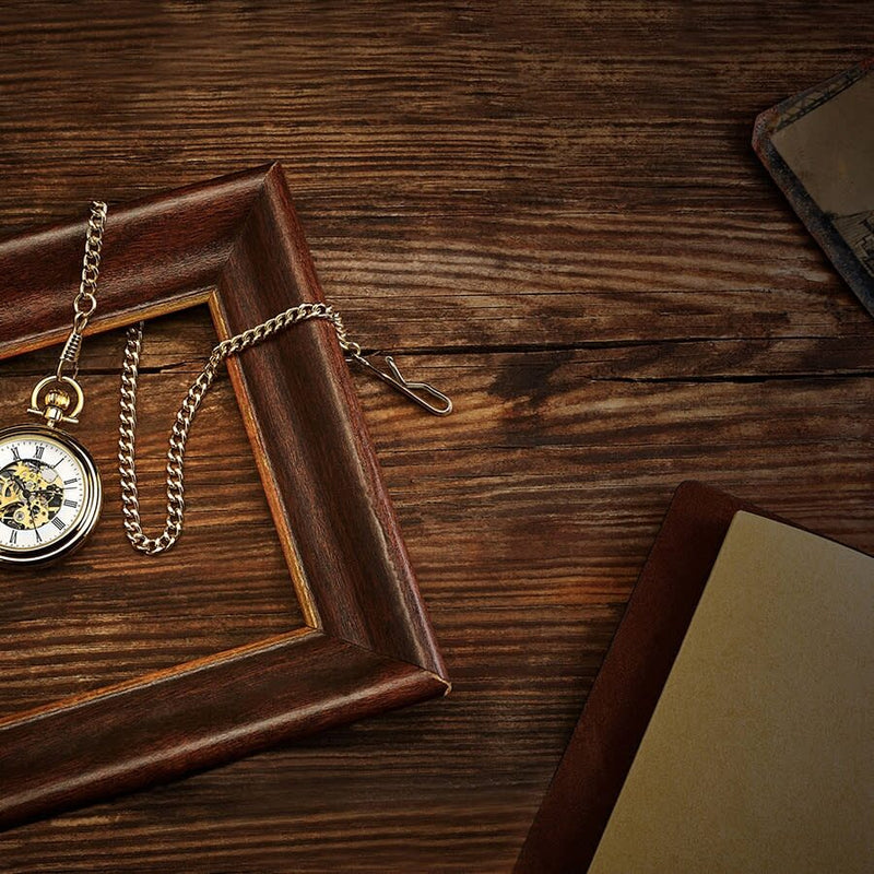 Stuhrling Original Legacy Hand Wind White Dial Men's Pocket Watch #M13644 - Watches of America #6