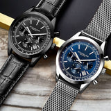 Stuhrling Original Monaco Quartz Black Dial Men's Watch #M13651 - Watches of America #3