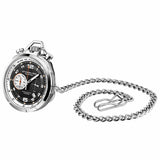 Stuhrling Original Monaco Quartz Black Dial Men's Pocket Watch #M13577 - Watches of America