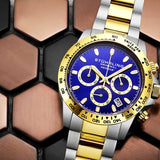Stuhrling Original Monaco Quartz Blue Dial Men's Watch #M13548 - Watches of America #3