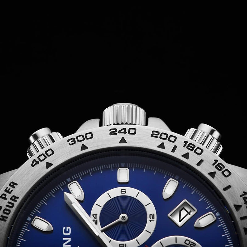 Stuhrling Original Monaco Quartz Blue Dial Men's Watch #M13548 - Watches of America #6