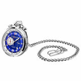 Stuhrling Original Monaco Quartz Blue Dial Men's Pocket Watch #M13596 - Watches of America