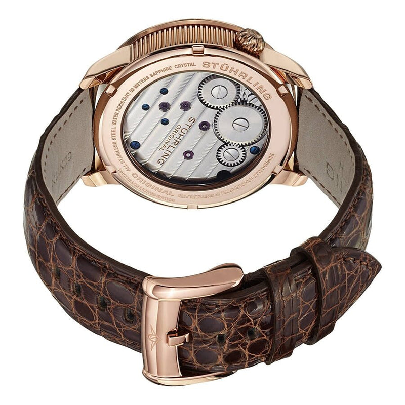 Stuhrling Original Tourbillon Hand Wind Black Dial Men's Watch #M13472 - Watches of America #2