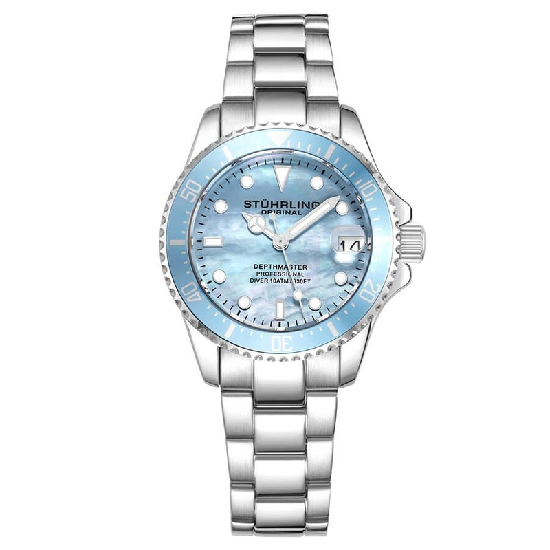 Stuhrling Original Vogue Quartz Blue Dial Ladies Watch #M13658 - Watches of America