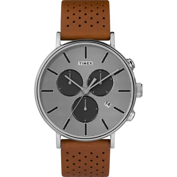 Timex Fairfield Chronograph Quartz Silver Dial Men's Watch #TW2R79900 - Watches of America