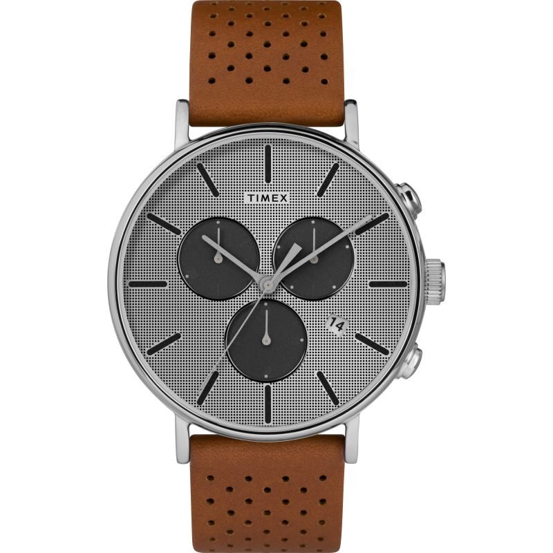 Timex Fairfield Chronograph Quartz Silver Dial Men's Watch #TW2R79900 - Watches of America