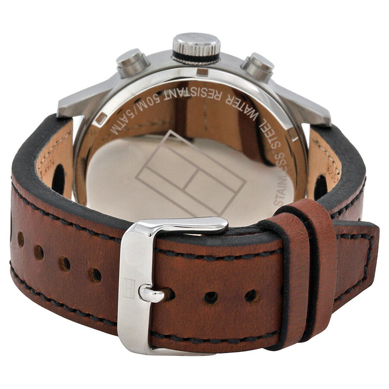 Tommy Hilfiger Trent Multifunction Brown Leather Men's Watch 1791049 - Watches of America #3