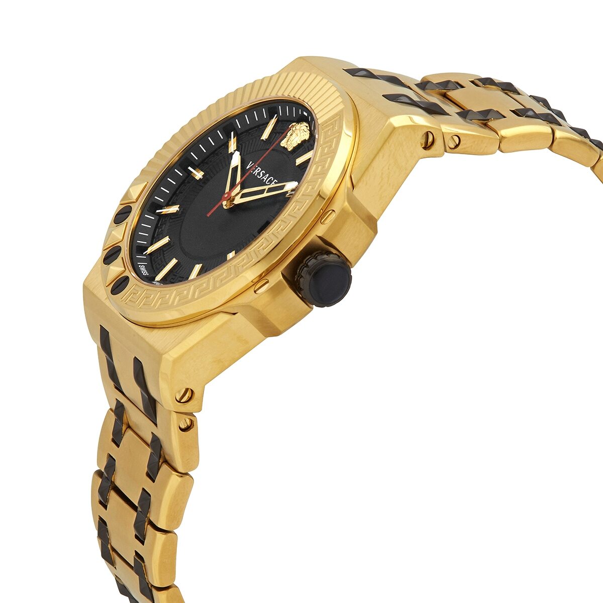 Versace gold 2025 chain reaction watch