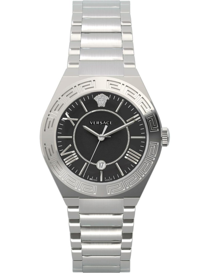 Versace Landmark Quartz Black Dial Ladies Watch #VEAX00218 - Watches of America