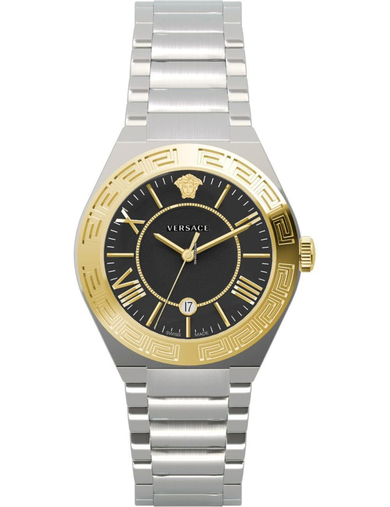 Versace Landmark Quartz Black Dial Ladies Watch #VEAX00418 - Watches of America