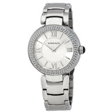Versace Leda Silver Dial Stainless Steel Ladies Watch #VNC210017 - Watches of America