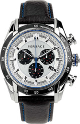 Versace V-Ray Leather Strap Men's Watch  VDB010014 - Watches of America