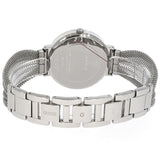 Guess gasa cristal plata dial damas reloj w1083l1