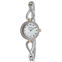 Bulova Crystal Ladies Watch #98X109 - Watches of America